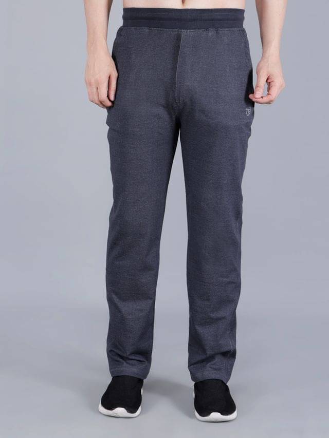     			TF Grey Melange Cotton Blend Men's Sports Trackpants ( Pack of 1 )