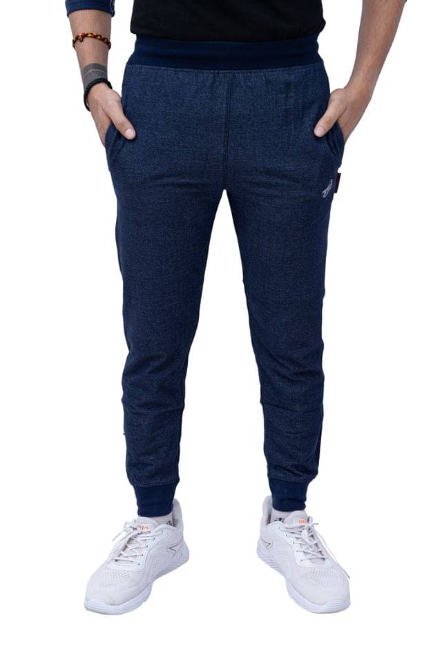     			TF Navy Blue Cotton Blend Men's Sports Joggers ( Pack of 1 )