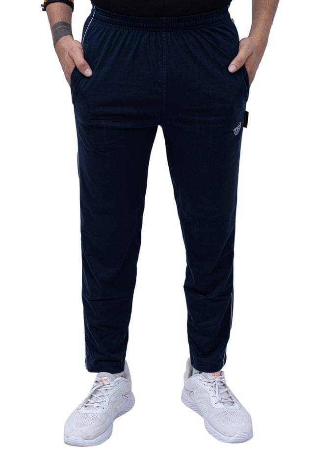 TF Navy Cotton Blend Men's Sports Trackpants ( Pack of 1 )     			TF Navy Cotton Blend Men's Sports Trackpants ( Pack of 1 )