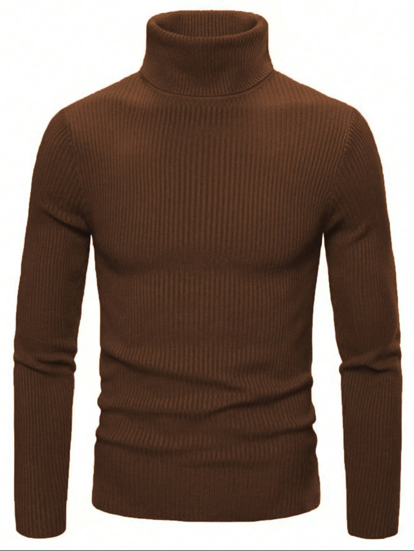 clafoutis Polyester Slim Fit Solid Full Sleeves Men's High Neck T-Shirt - Brown ( Pack of 1 ) clafoutis Polyester Slim Fit Solid Full Sleeves Men's High Neck T-Shirt - Brown ( Pack of 1 )