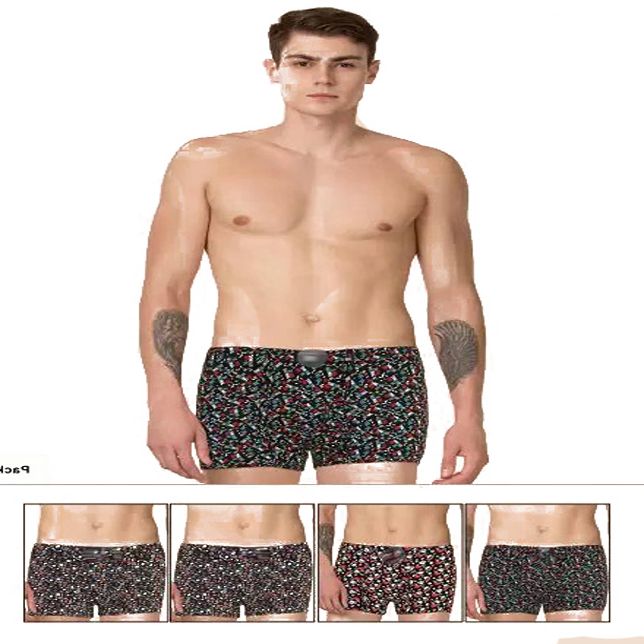 Cavenders Pack of 5 Nylon Trunks For Men's ( Multicolor )