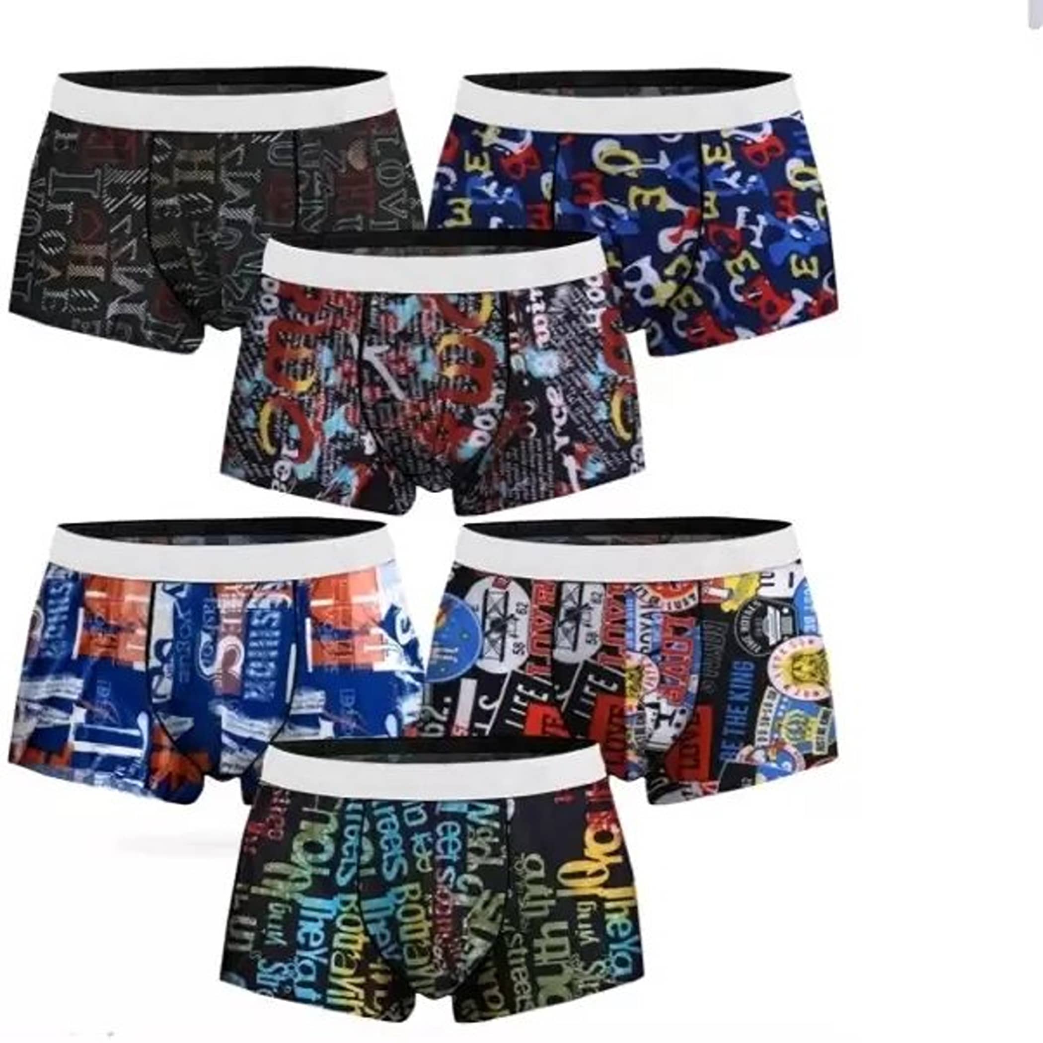 Cavenders Pack of 5 Nylon Trunks For Men's ( Multicolor )