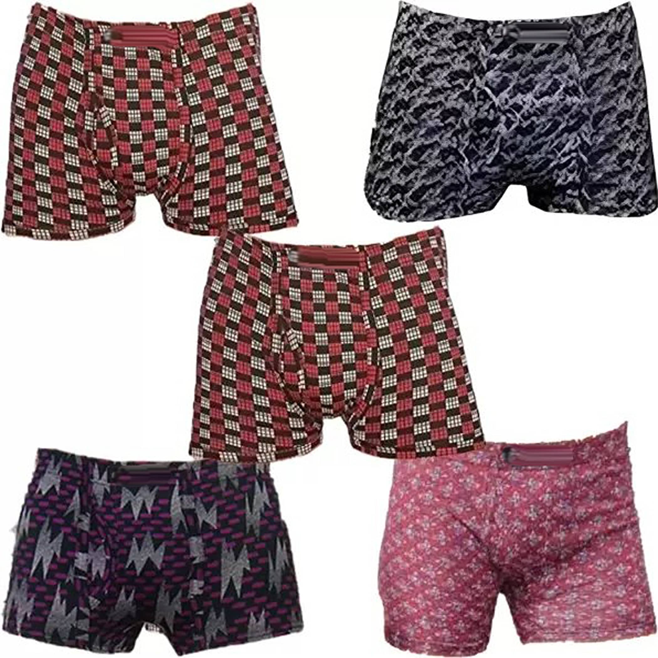 Cavenders Pack of 5 Nylon Trunks For Men's ( Multicolor )