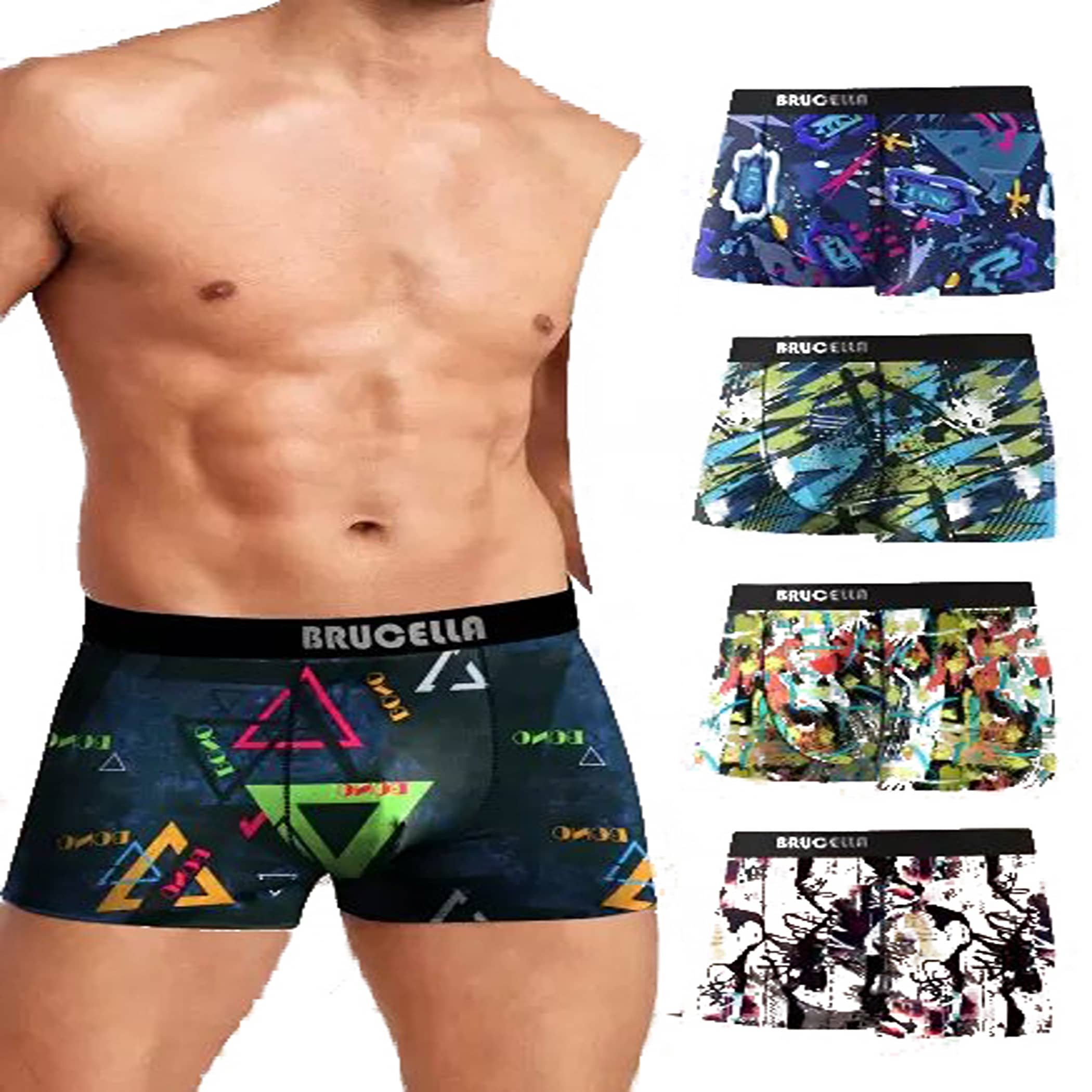 Cavenders Pack of 5 Nylon Trunks For Men's ( Multicolor )