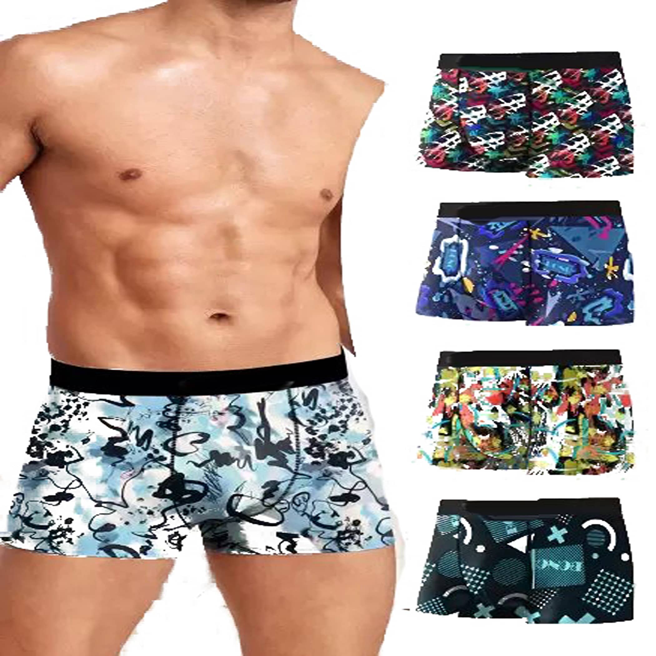Cavenders Pack of 5 Nylon Trunks For Men's ( Multicolor )