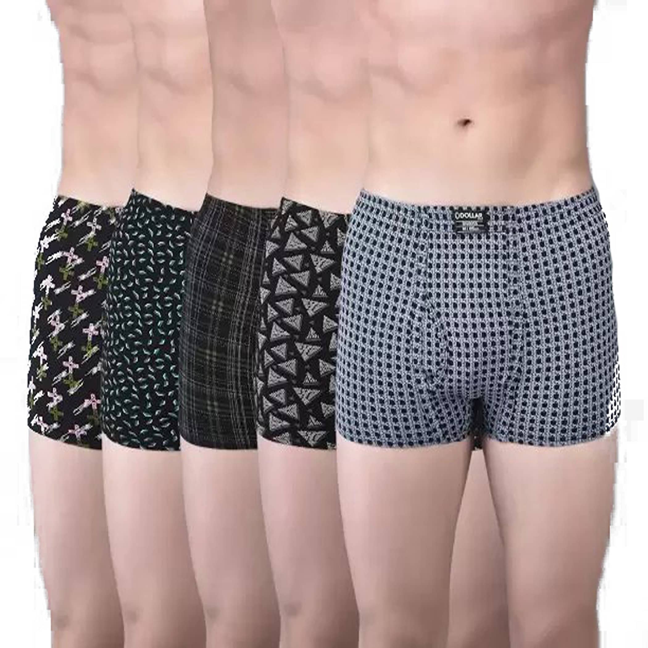 Cavenders Pack of 5 Nylon Trunks For Men's ( Multicolor )