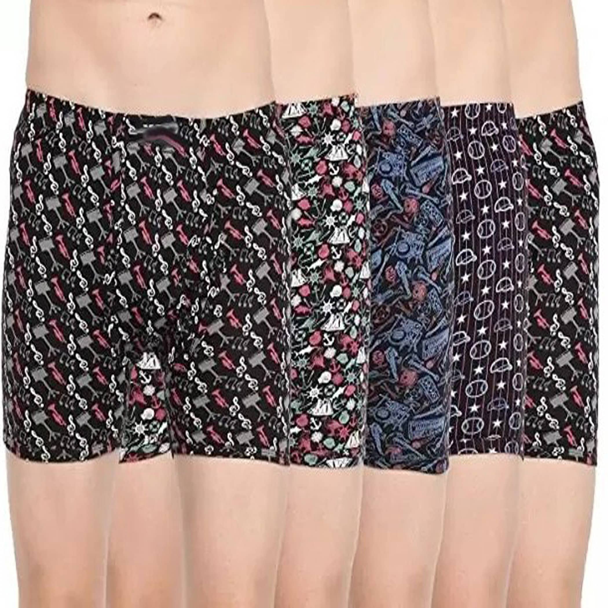Cavenders Pack of 5 Nylon Trunks For Men's ( Multicolor )