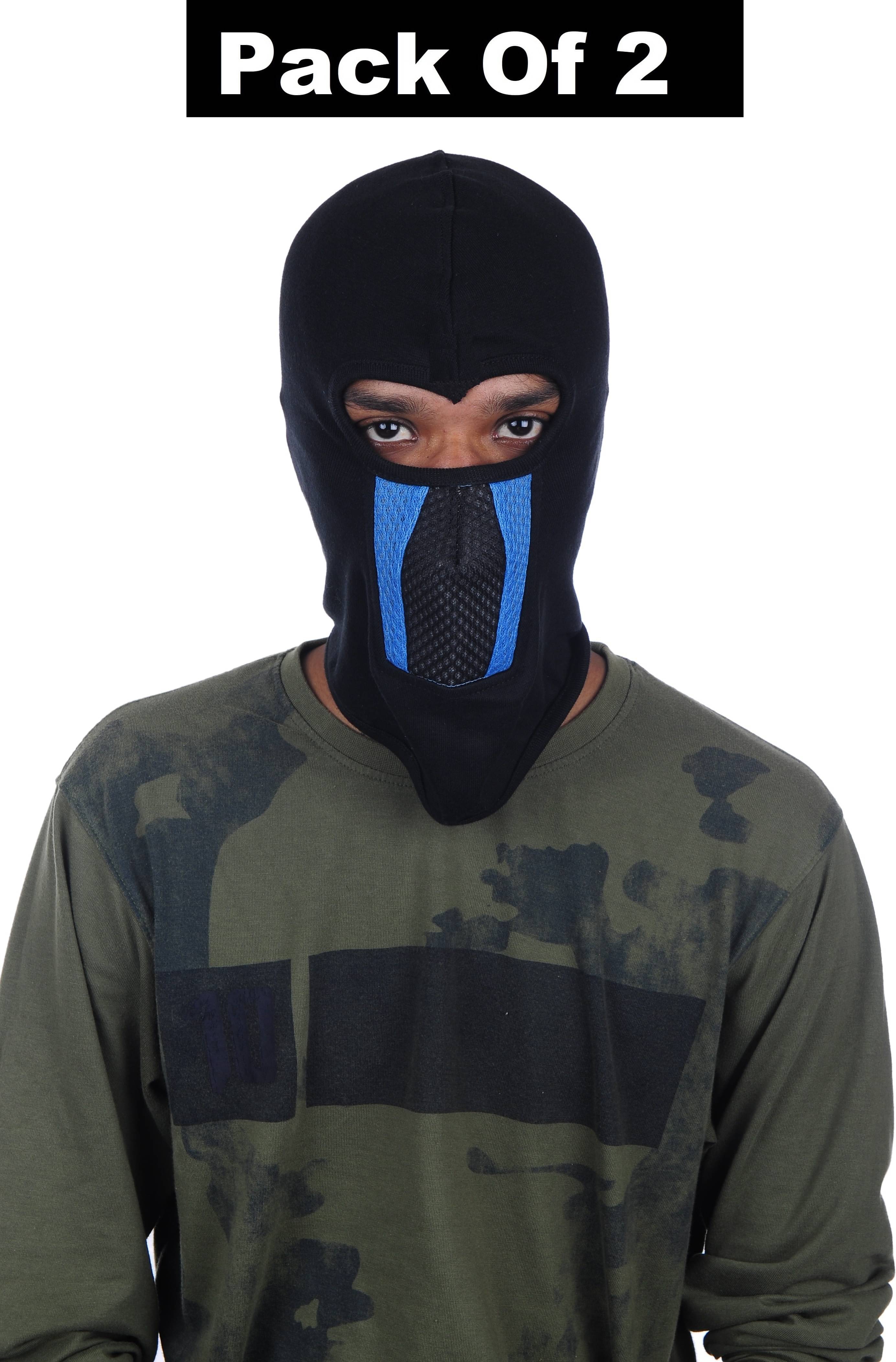 Im unique Black Solid Cotton Face Cover     			Im unique Black Solid Cotton Face Cover