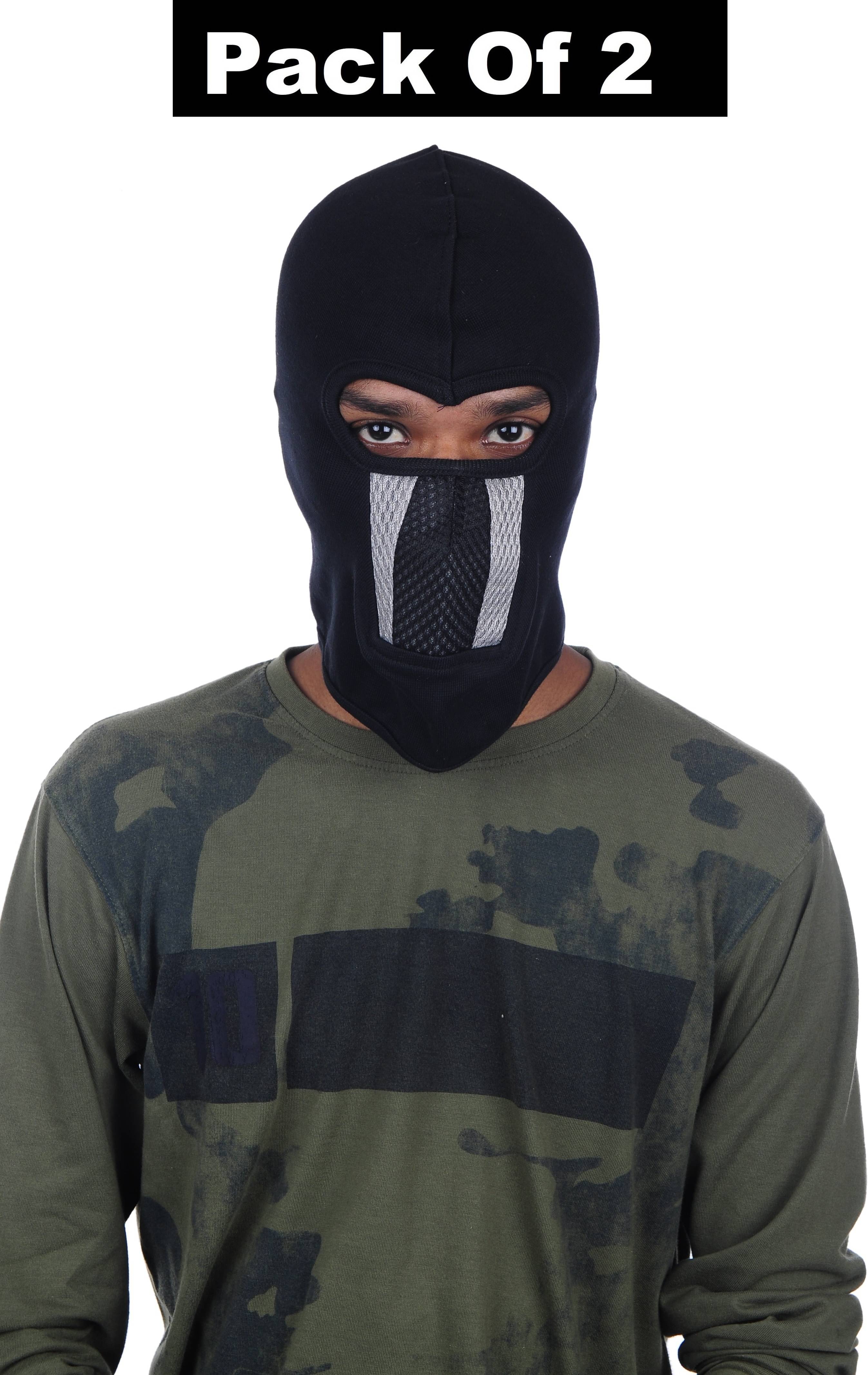 Im unique Black Solid Cotton Face Cover     			Im unique Black Solid Cotton Face Cover