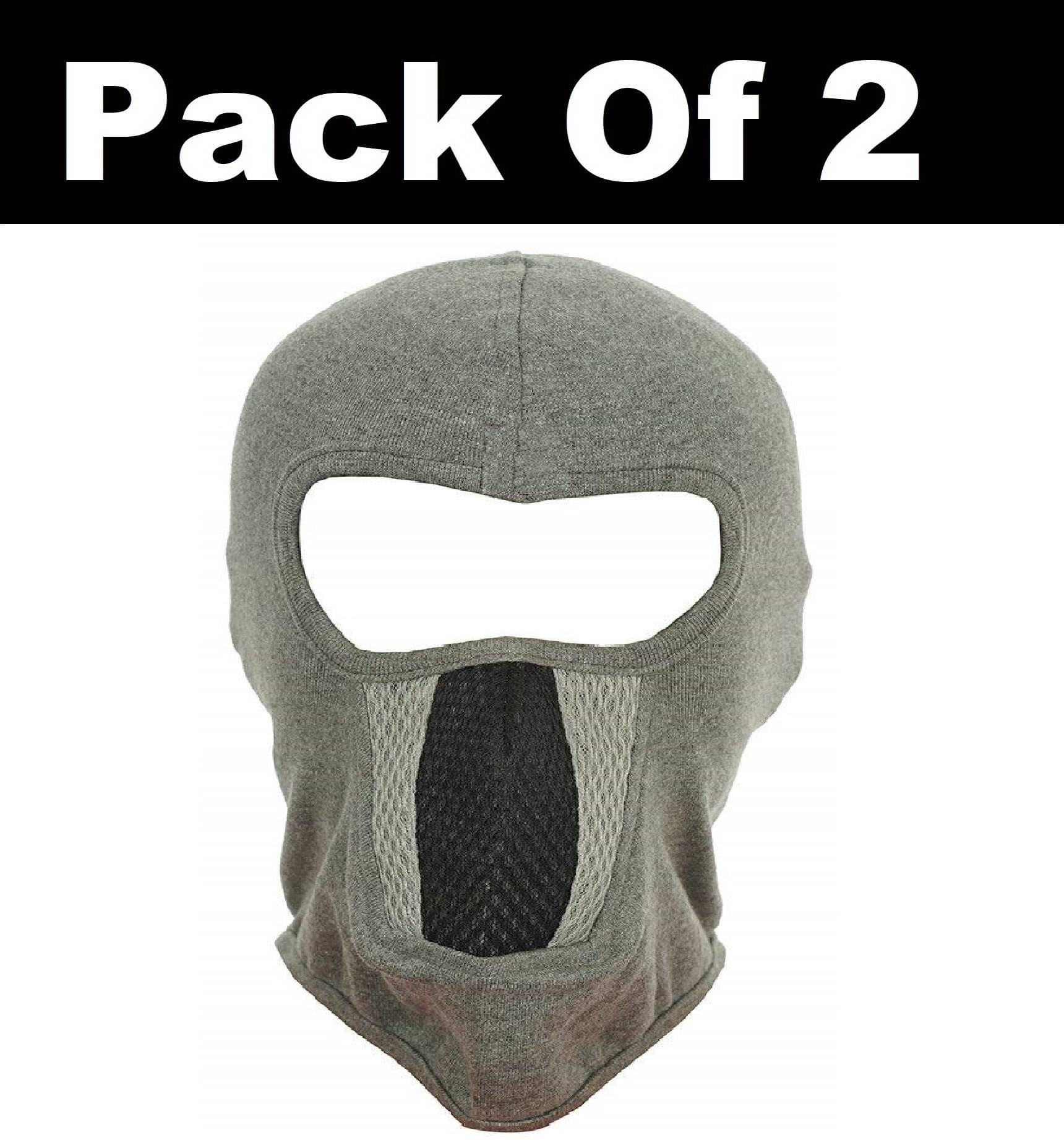     			Im unique Gray Solid Cotton Face Cover