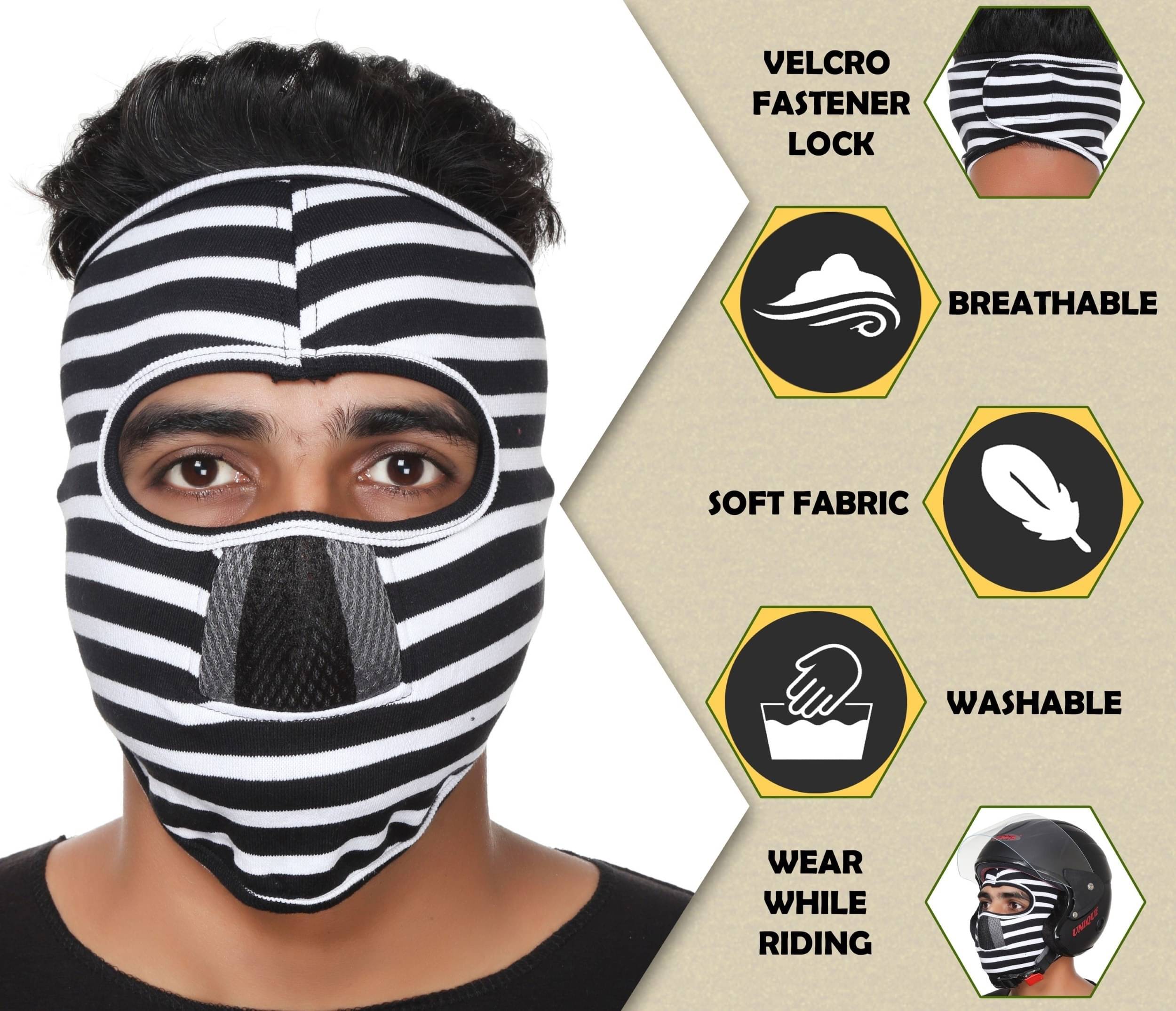 Im Unique Multi Color Stripe Cotton Face Cover Im Unique Multi Color Stripe Cotton Face Cover