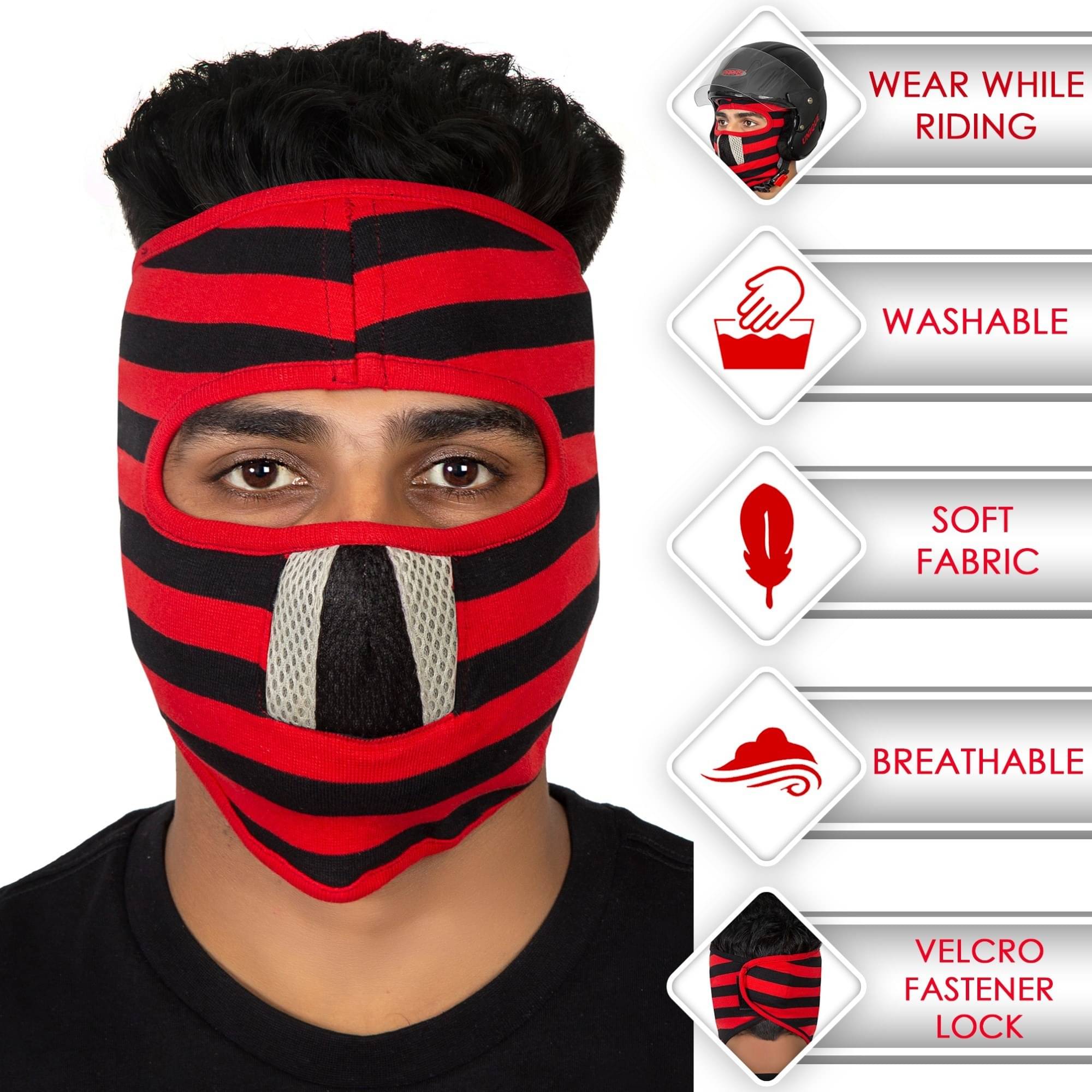    			Im unique Multi Color Solid Cotton Face Cover