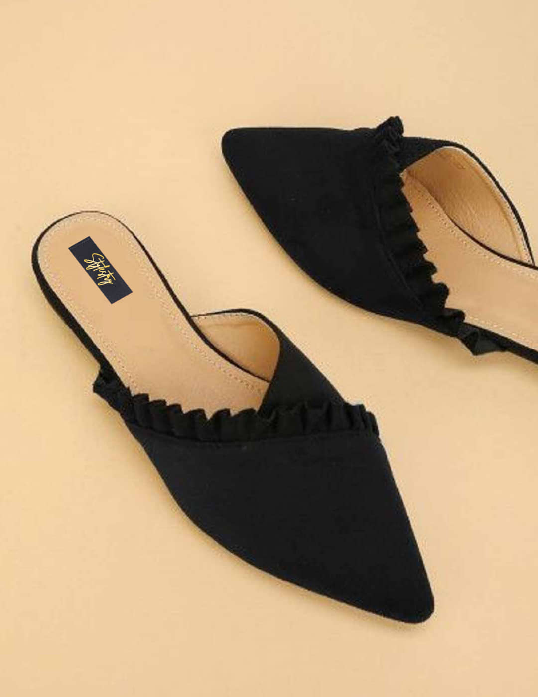 Stylestry Black Women's Flats