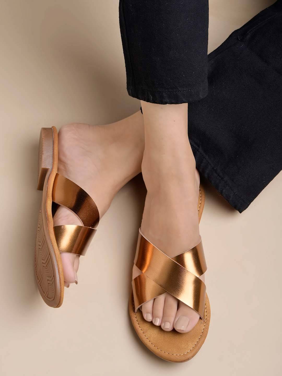     			Stylestry Bronze Women's Flats