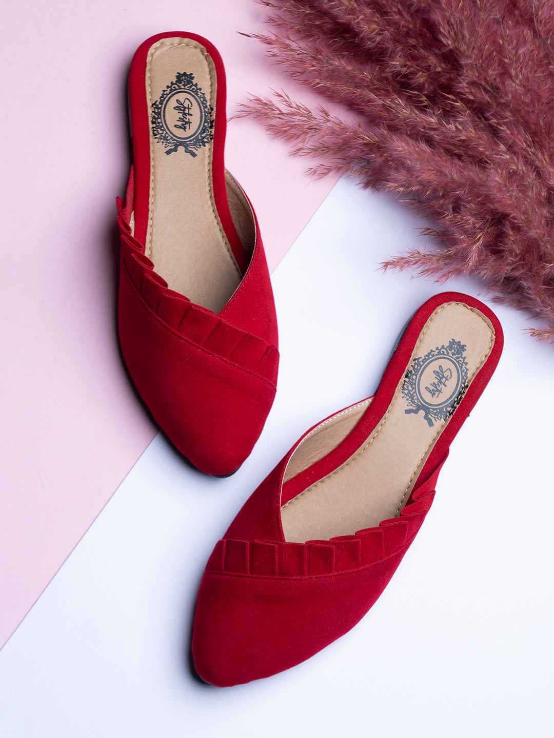     			Stylestry Red Women's Flats