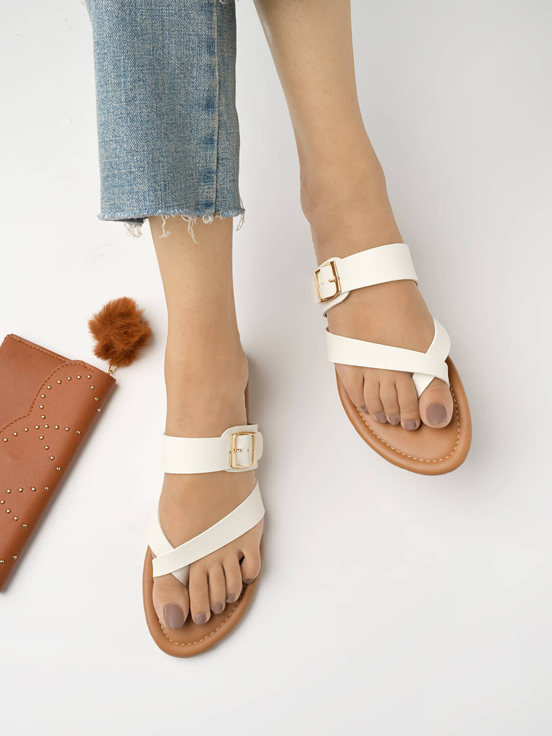 Stylestry White Women's Flats