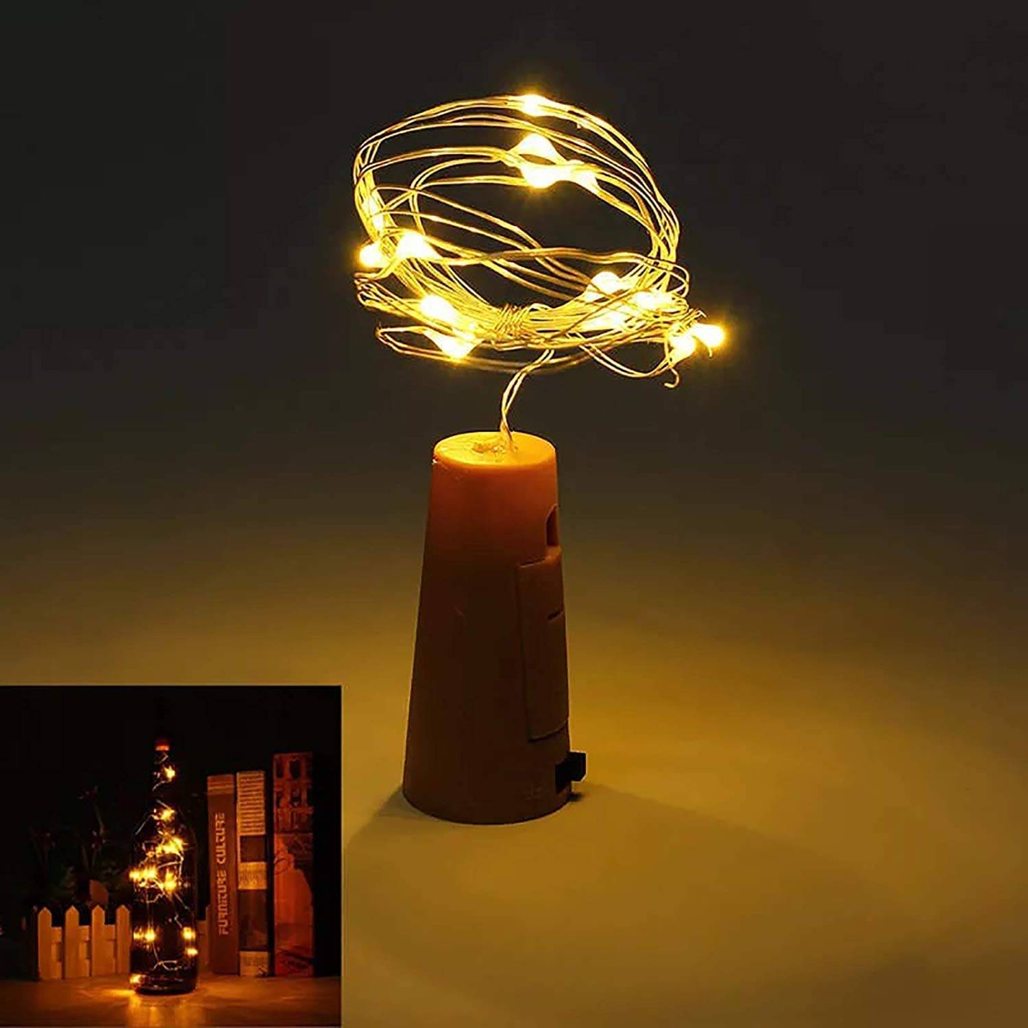    			ZESTRUM Gold 3M Cork light ( Pack of 1 )