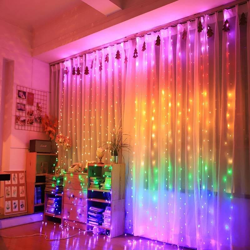     			ZESTRUM Multicolor 3M Curtain String Light ( Pack of 1 )