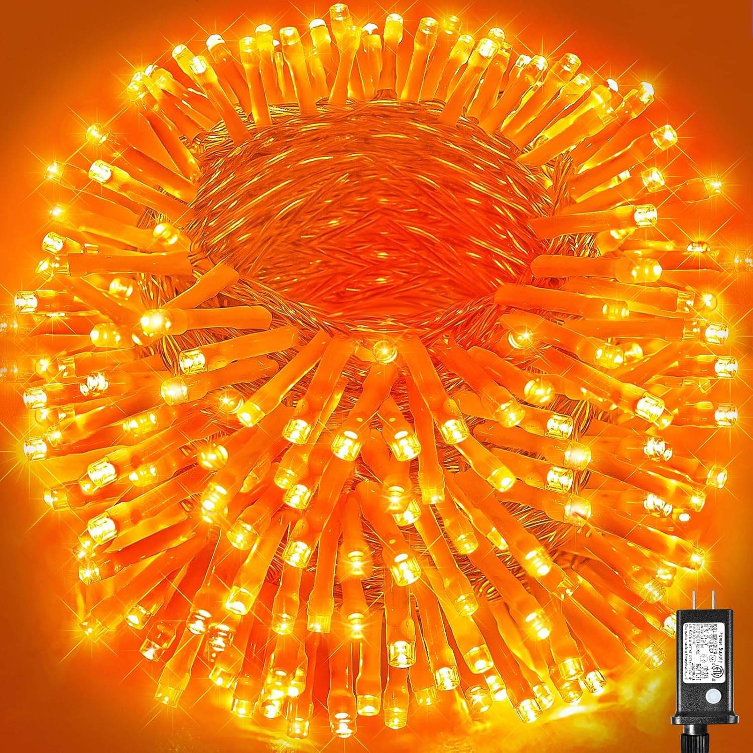     			ZESTRUM Orange 20M String Light ( Pack of 4 )