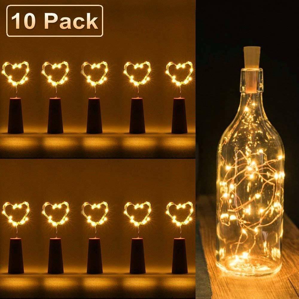     			ZESTRUM Yellow 3M Cork light ( Pack of 10 )
