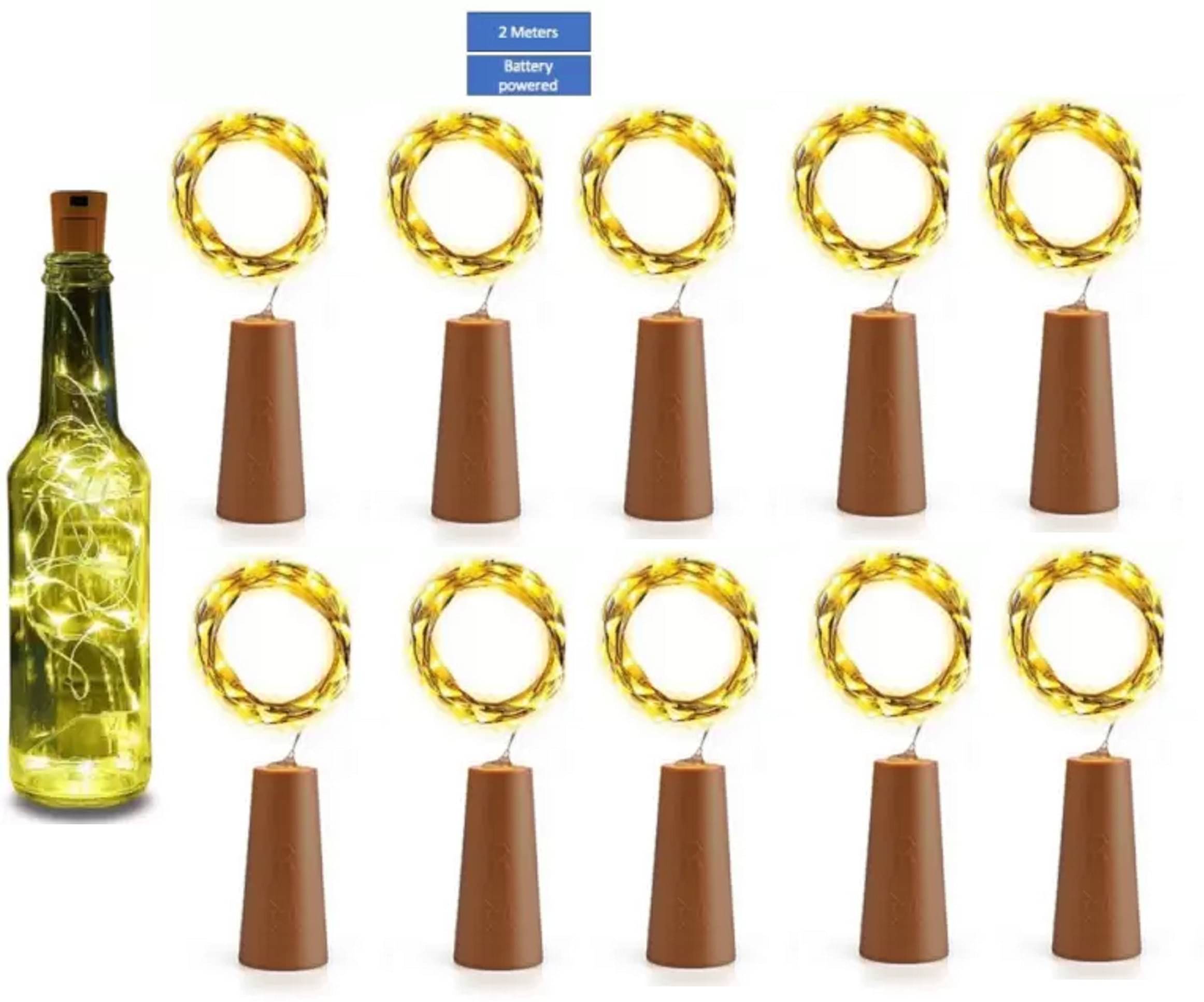     			ZESTRUM Yellow 3M Cork light ( Pack of 10 )