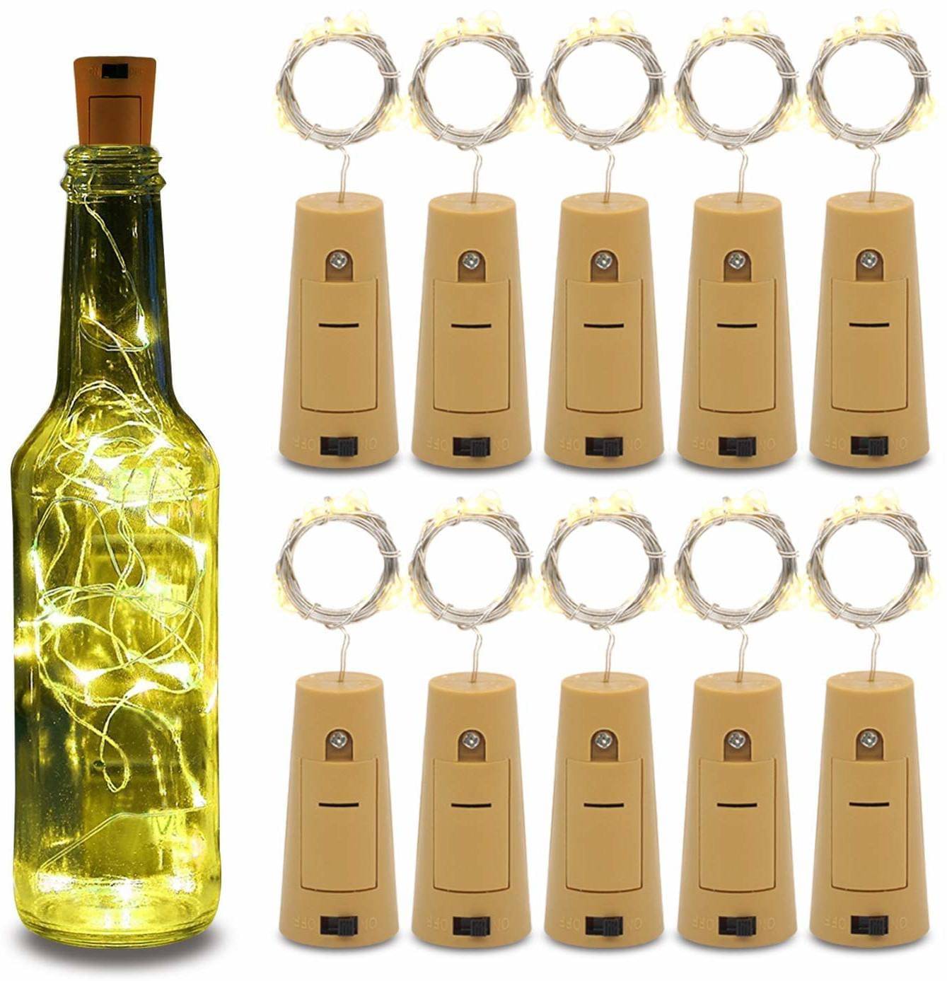     			ZESTRUM Yellow 3M Cork light ( Pack of 10 )