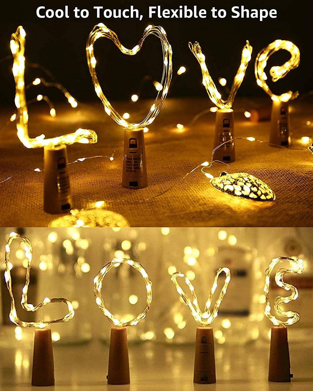     			ZESTRUM Yellow 3M Cork light ( Pack of 4 )