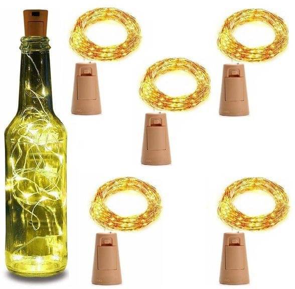     			ZESTRUM Yellow 3M Cork light ( Pack of 5 )