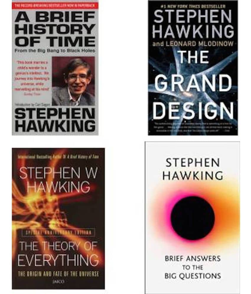 A brief history of time + the grand design &brief answer to the big question & the theory of everything STEPHEN HAWKING BOOKS COMBO