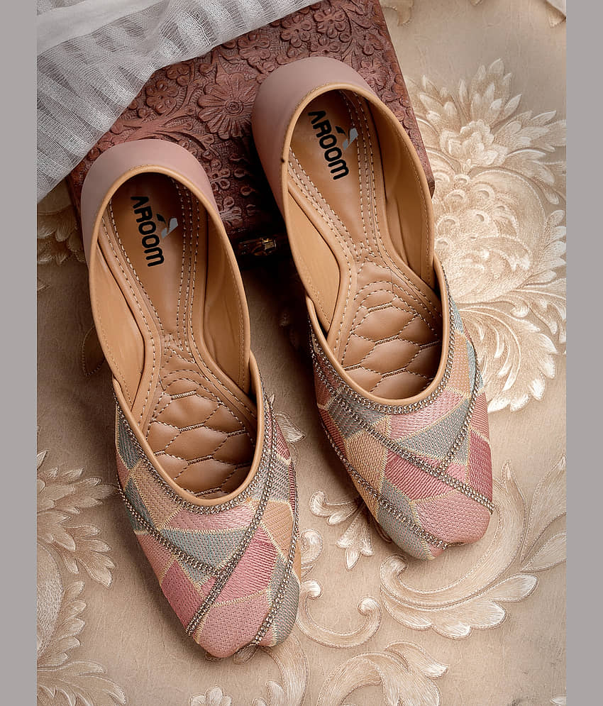 Aroom Peach Women's Ethnic Ballerinas - Casual Shoes | Buy online on ZillyBuy