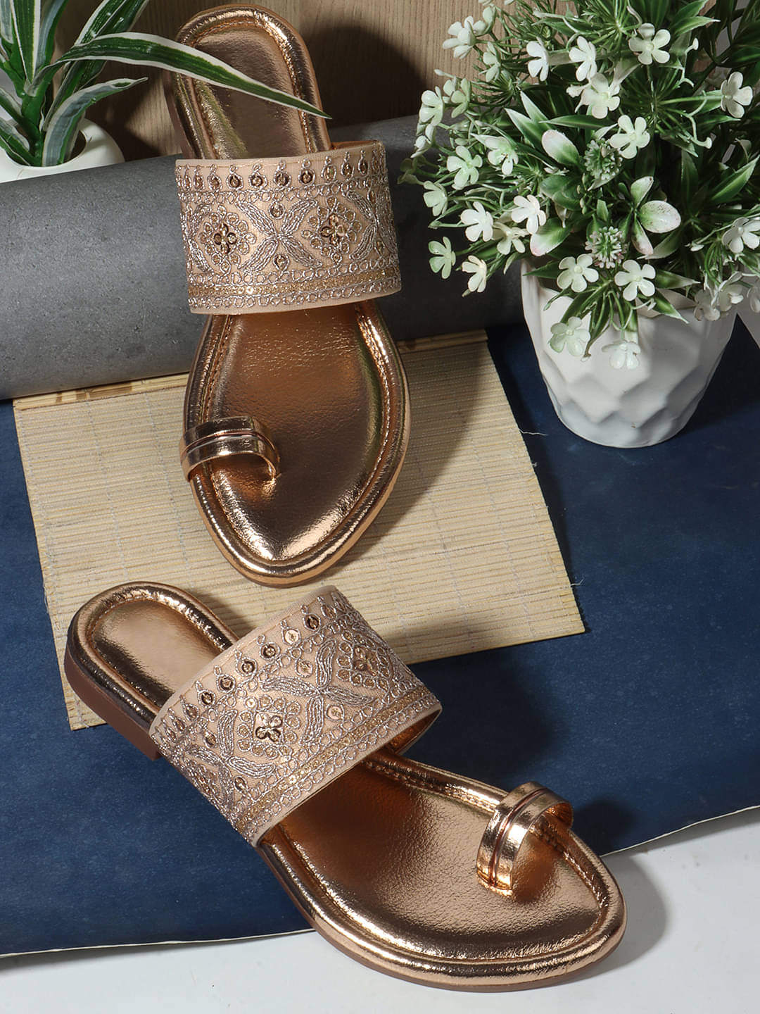     			Aroom Peach Women's Flats