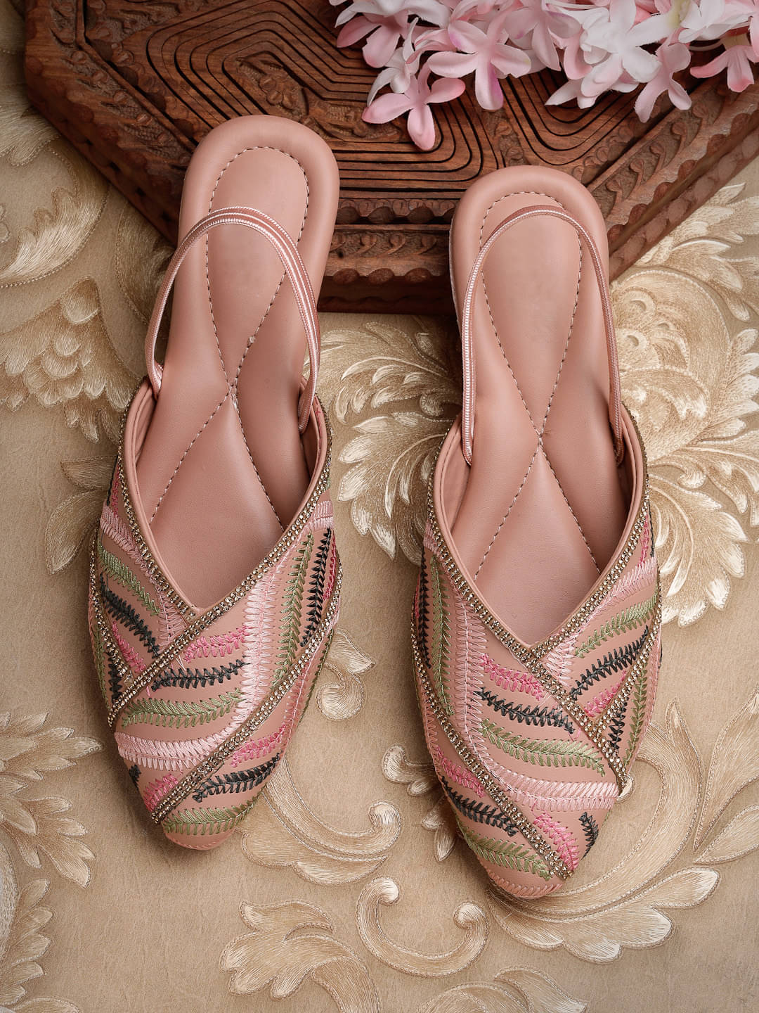     			Aroom Peach Women's Flats
