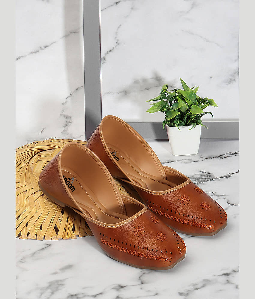 Aroom Brown Women's Ethnic Ballerinas - Casual Shoes | Buy online on ZillyBuy