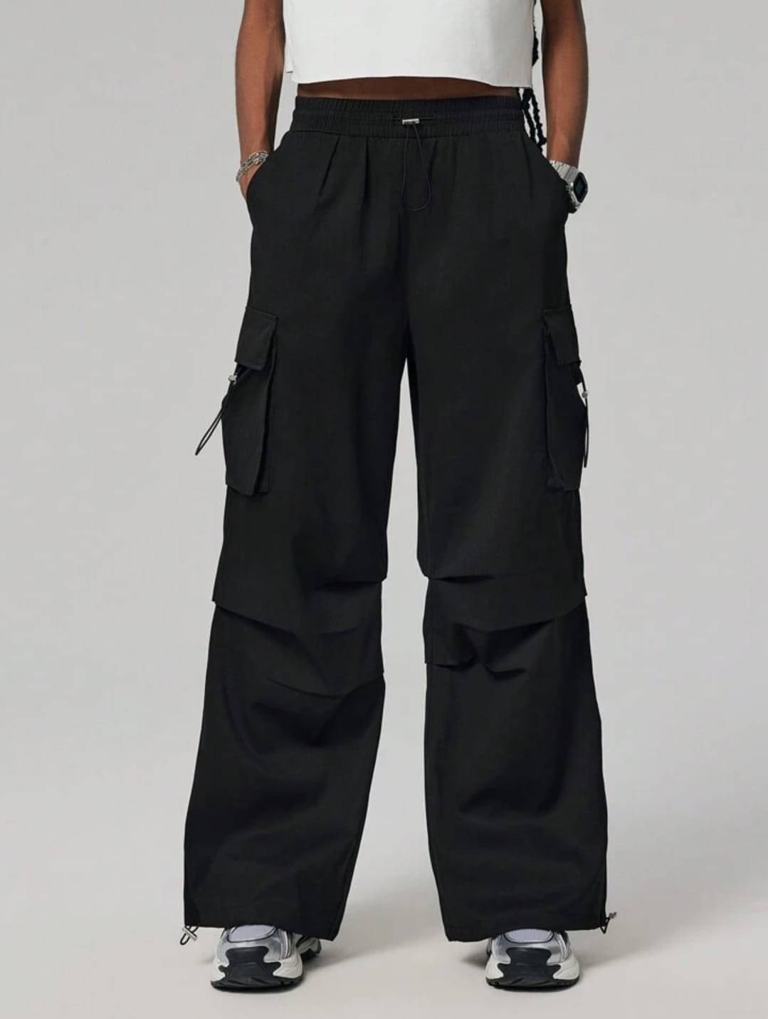     			Broadstar Pack of 1 Polyester Baggy Women's Joggers ( Black )