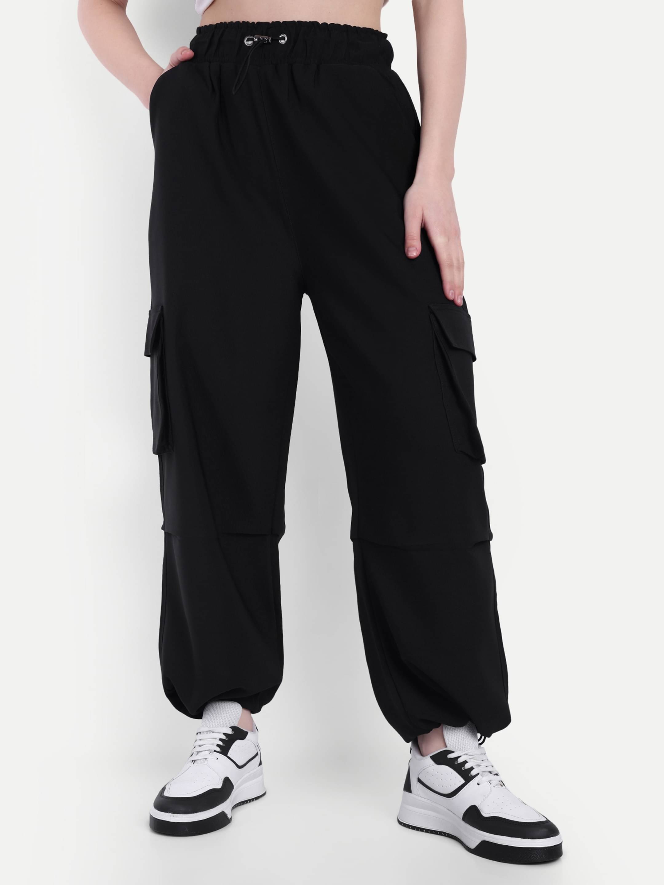     			Broadstar Pack of 1 Polyester Baggy Women's Joggers ( Black )