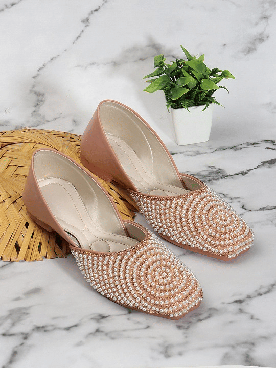 Carrito Peach Women's Ethnic Ballerinas - Casual Shoes | Buy online on ZillyBuy