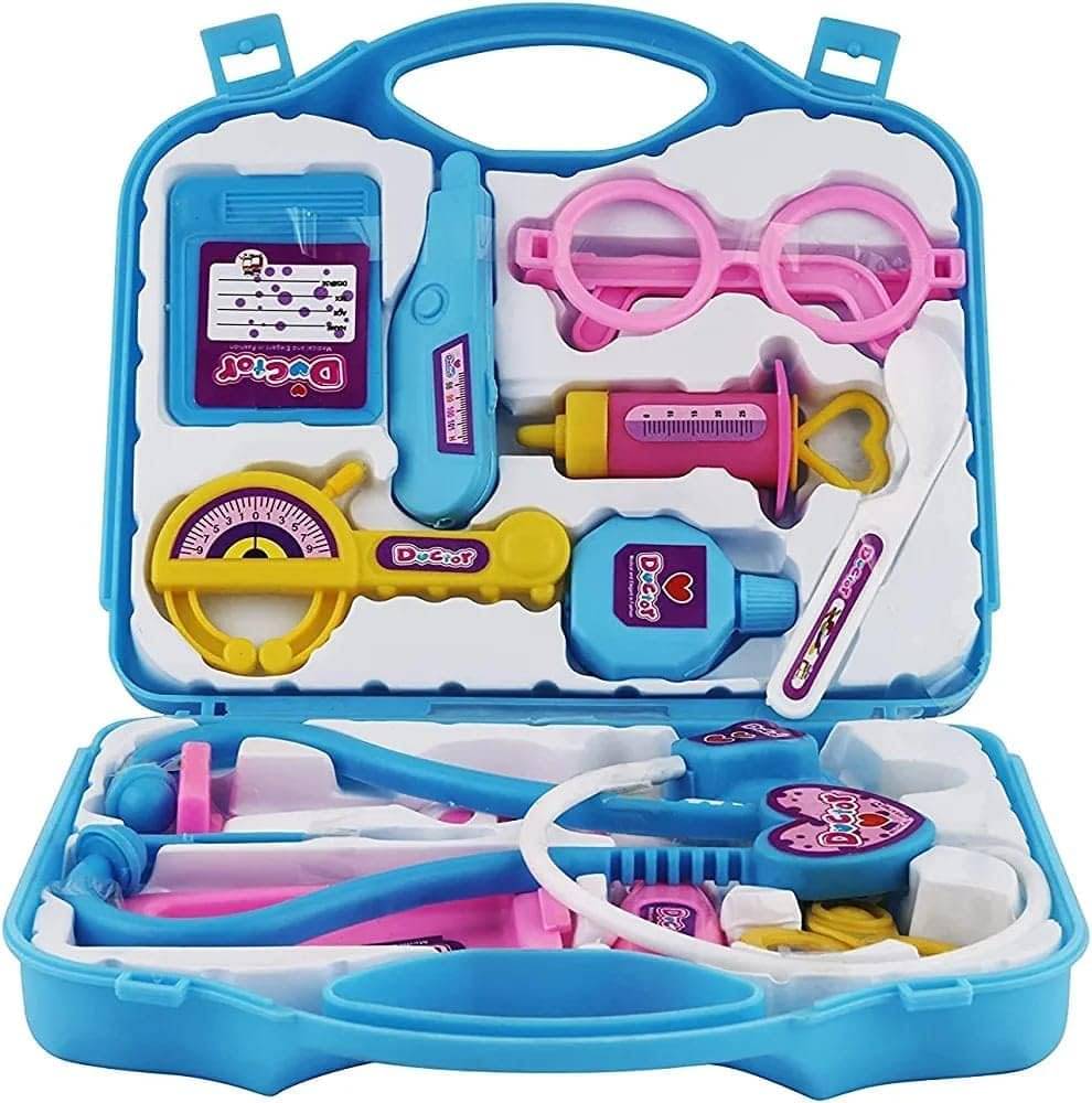    			Doctor Pretend Play Set for Kids with Foldable Suitcase, Compact Medical Accessories, Game Toy Kit for Kids