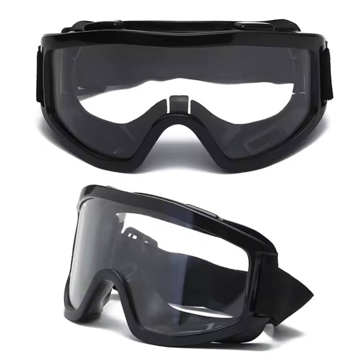     			GEEO Dust Protected Transparent Riding Goggles ( Pack of 1 )