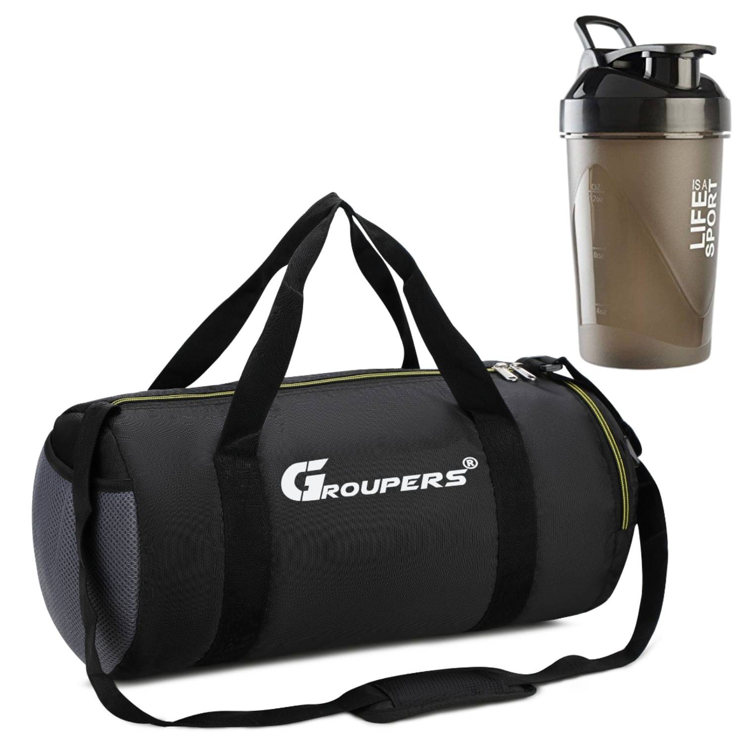     			GROUPERS Polyester BLACK 25 Ltrs Gym Bag