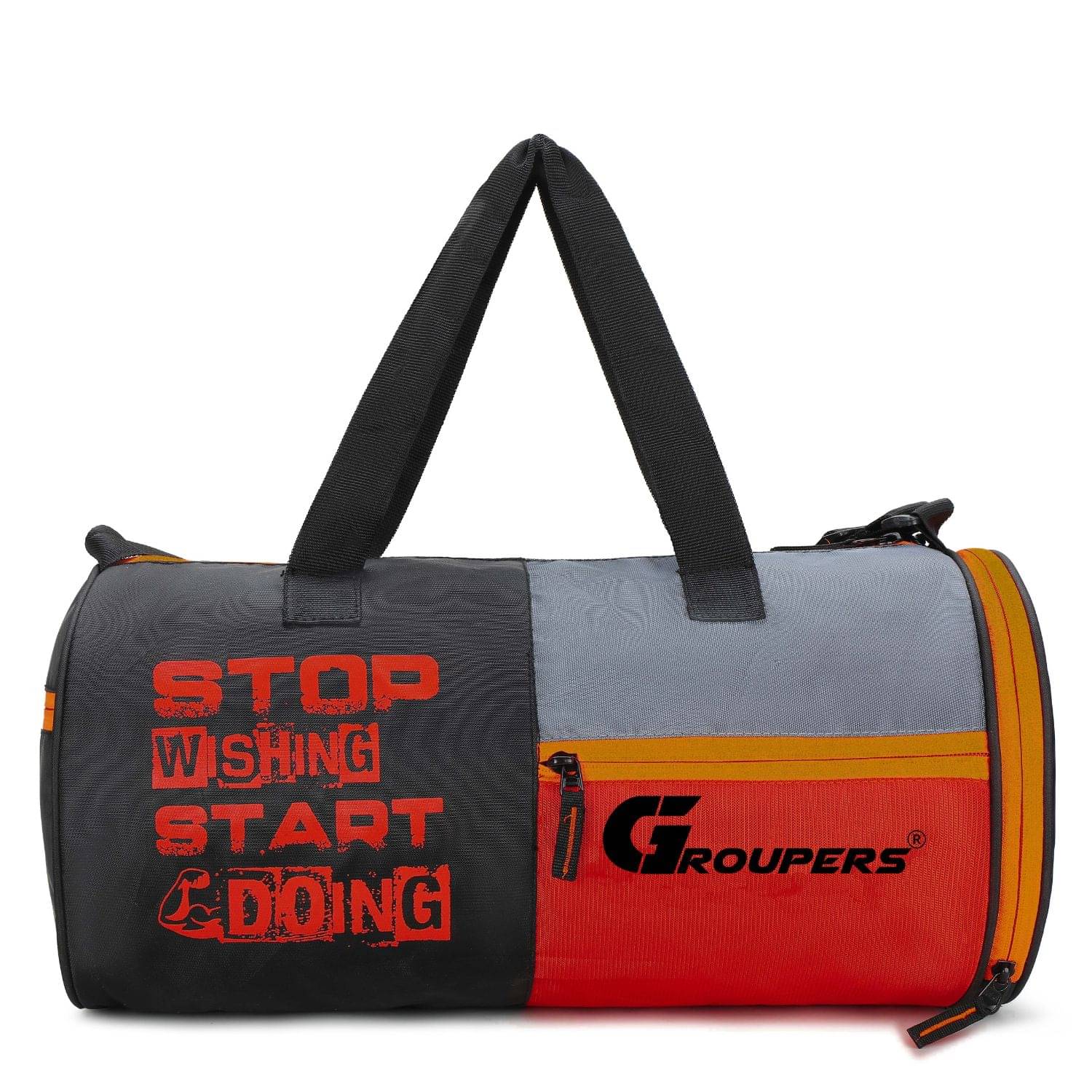     			GROUPERS Polyester BLACK 25 Ltrs Gym Bag