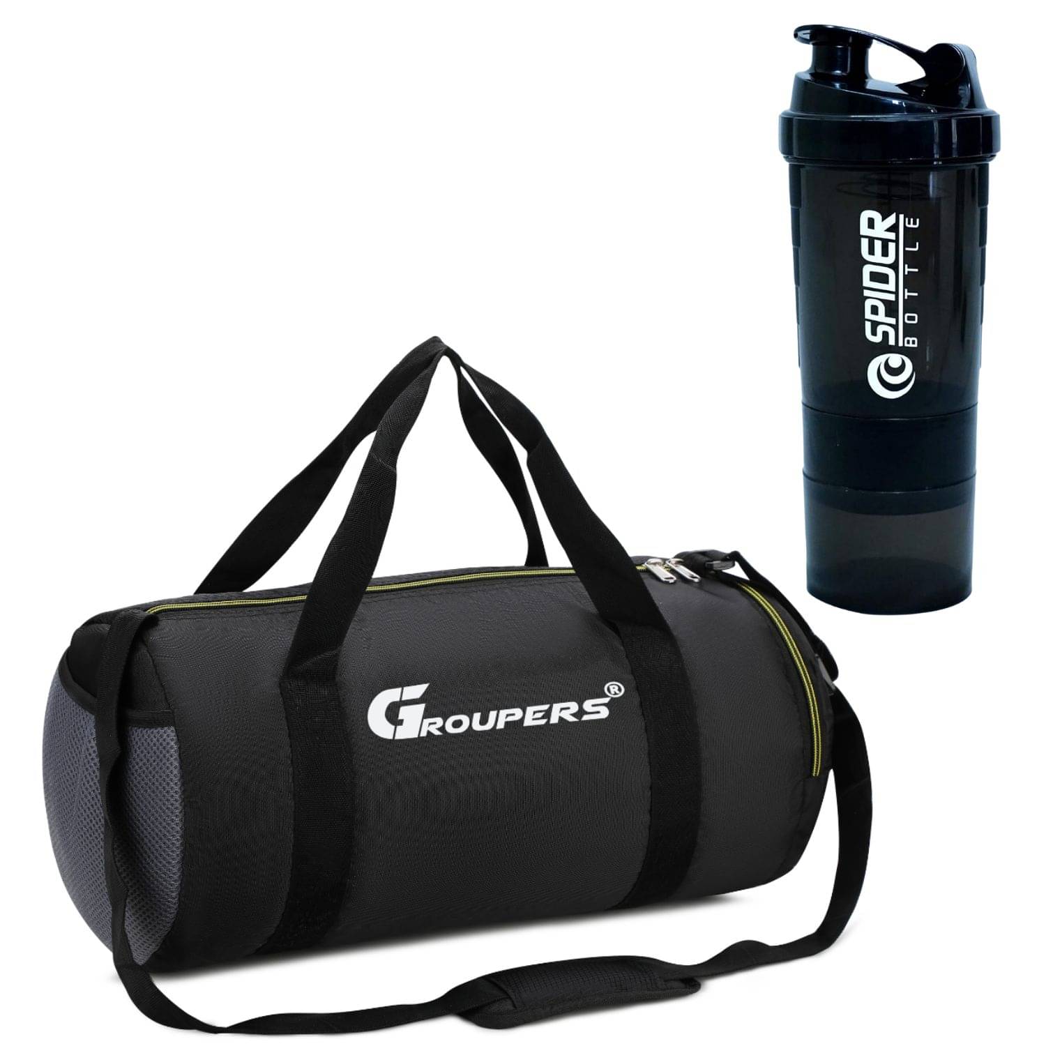     			GROUPERS Polyester BLACK 25 Ltrs Gym Bag