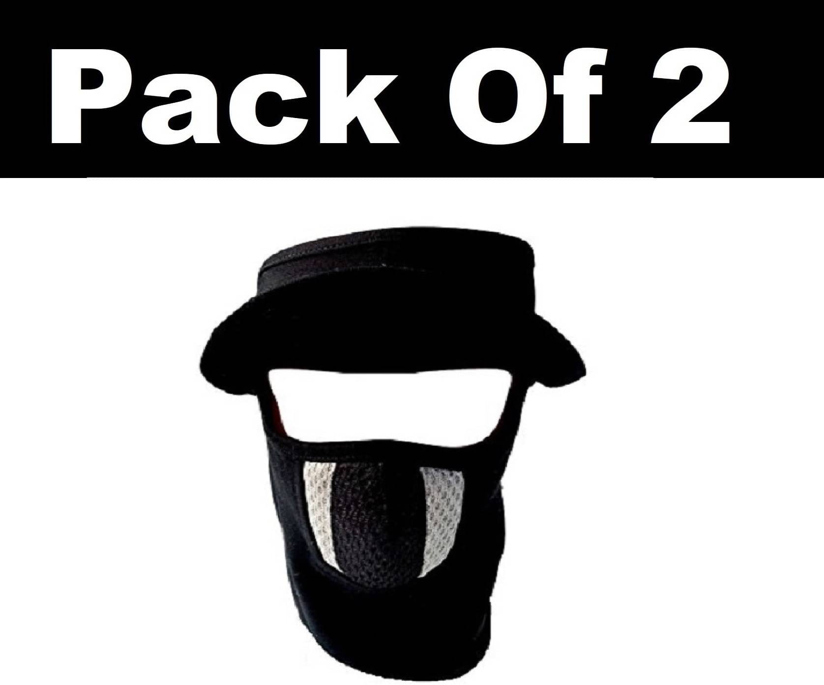 H-STORE Black Solid Cotton Face Cover H-STORE Black Solid Cotton Face Cover