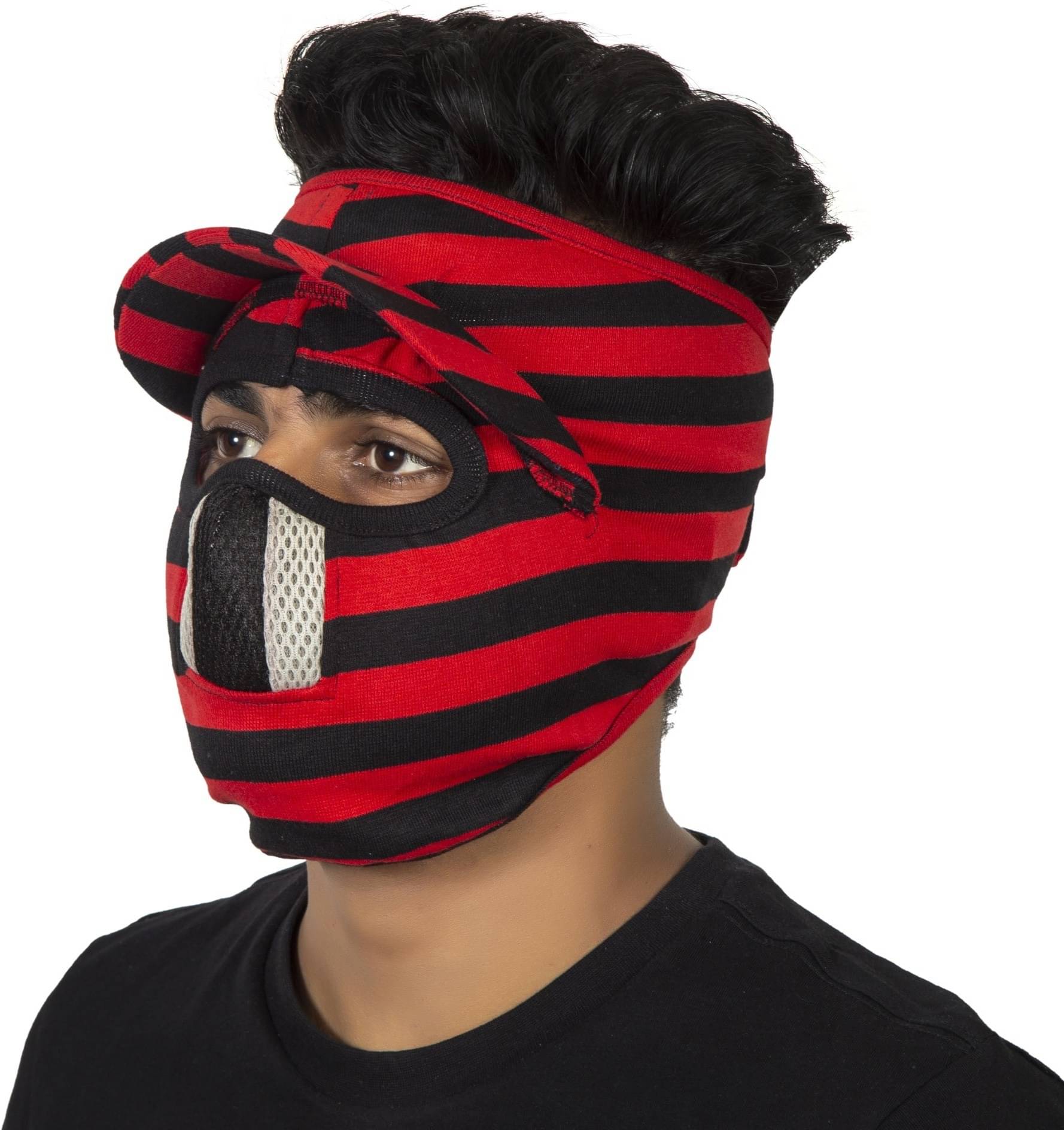 H-STORE Black Solid Cotton Face Cover     			H-STORE Black Solid Cotton Face Cover