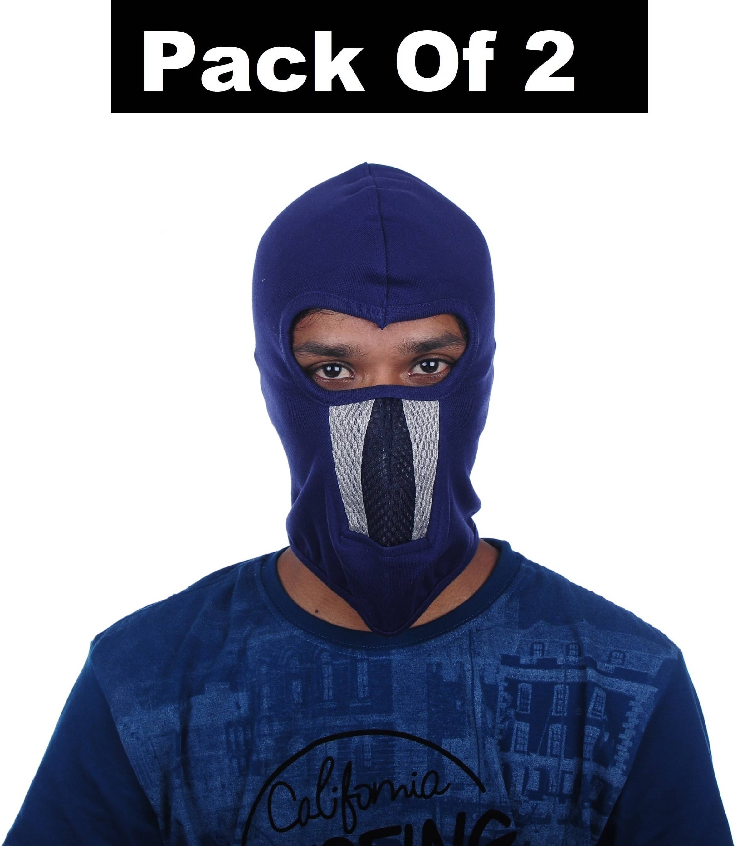 H-STORE Blue Solid Cotton Face Cover H-STORE Blue Solid Cotton Face Cover