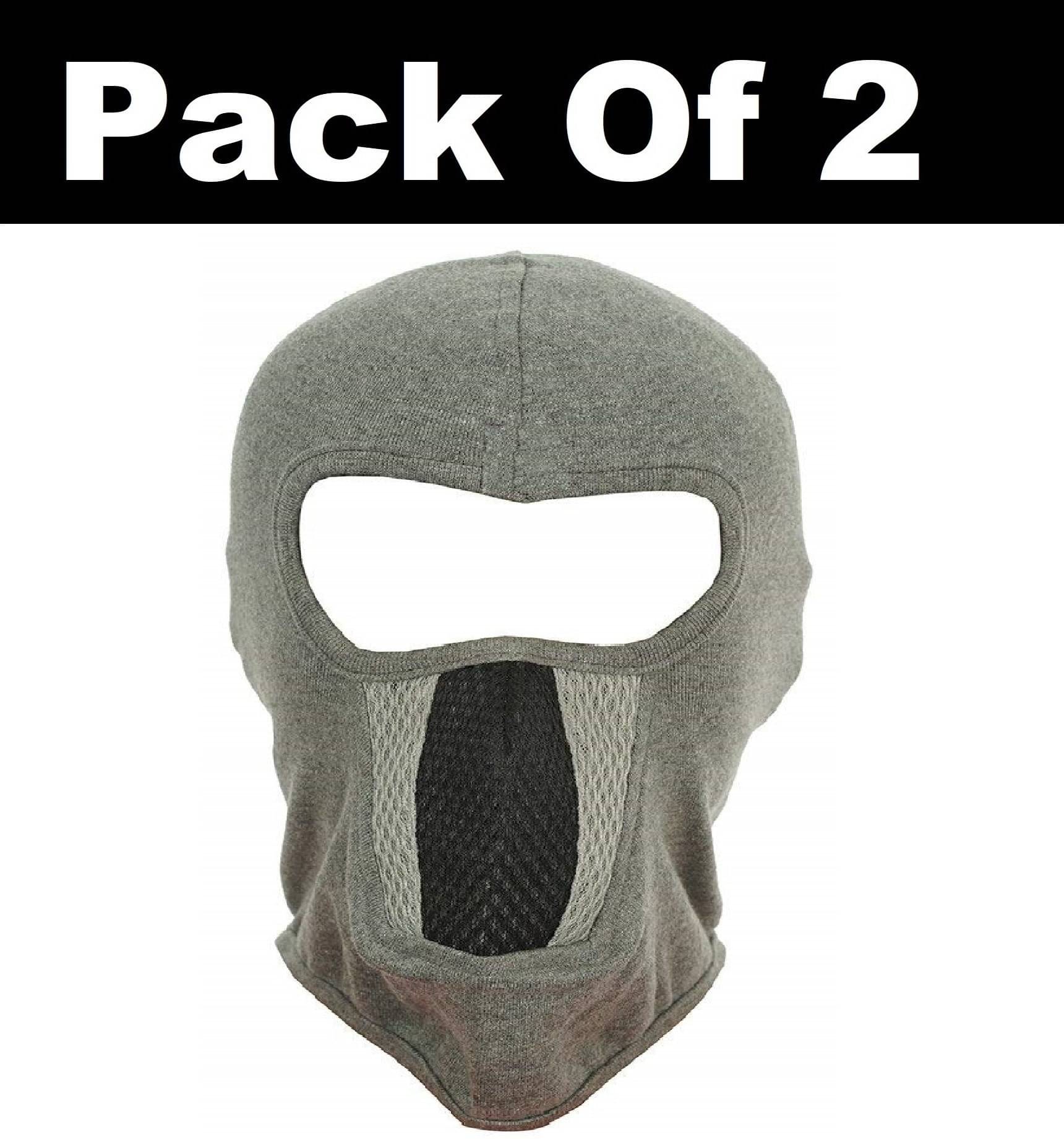     			H-STORE Gray Solid Cotton Face Cover