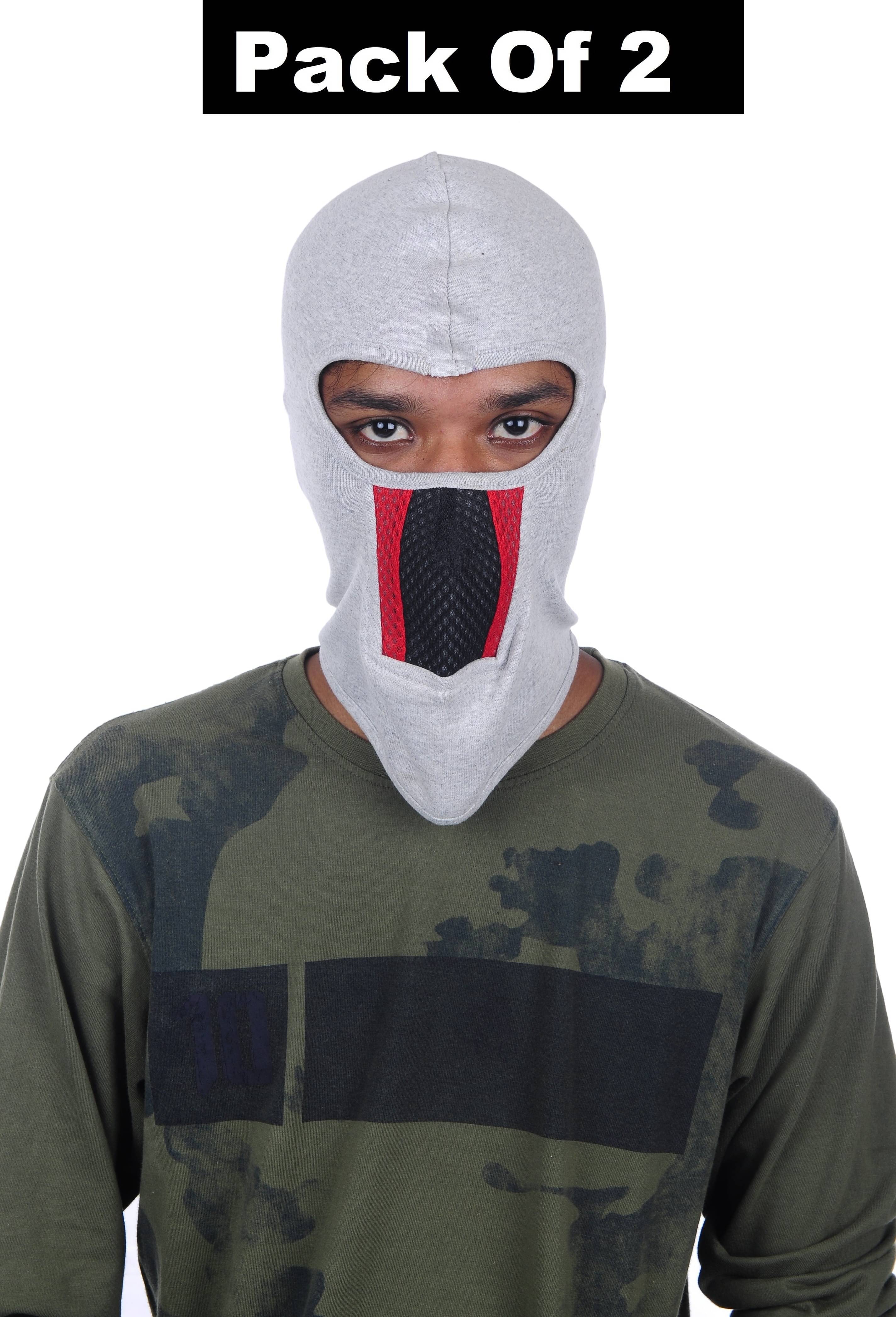     			H-STORE Gray Solid Cotton Face Cover