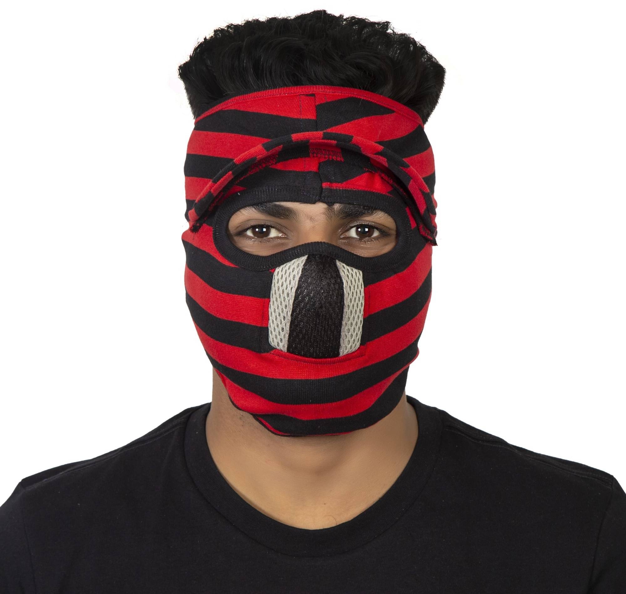     			H-STORE Gray Solid Cotton Face Cover