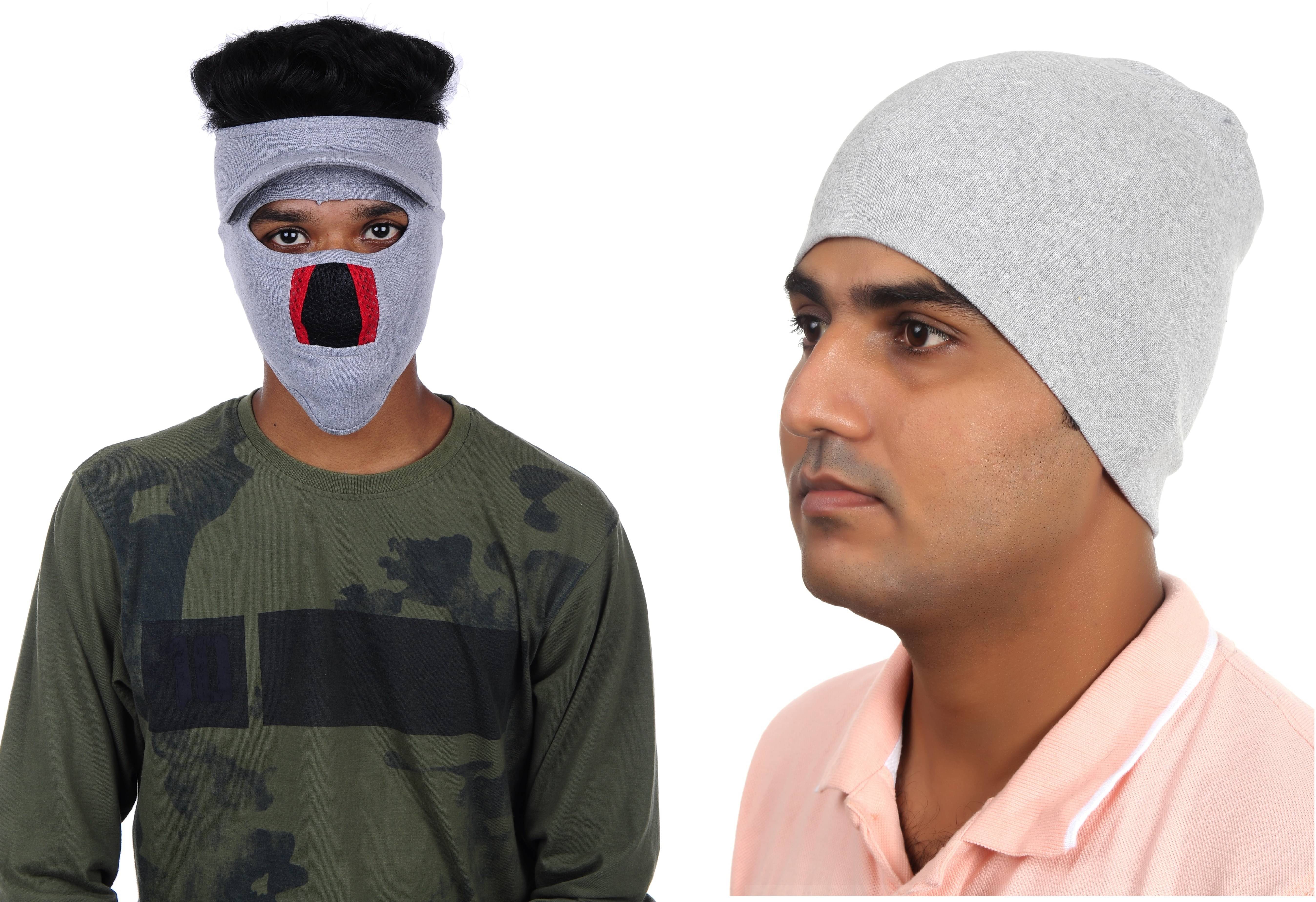 H-STORE Gray Solid Cotton Face Cover H-STORE Gray Solid Cotton Face Cover