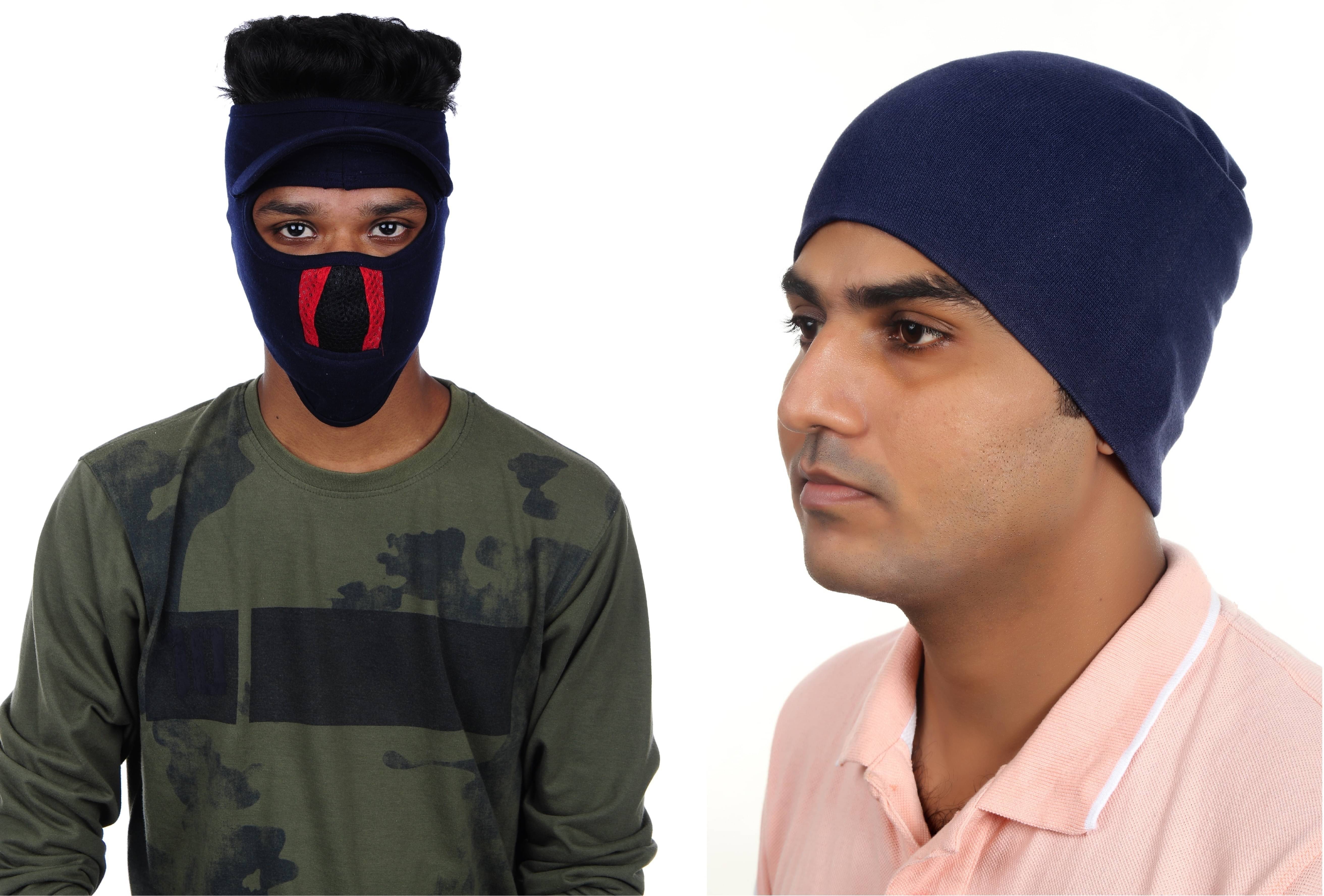     			H-STORE Multi Color Solid Cotton Face Cover