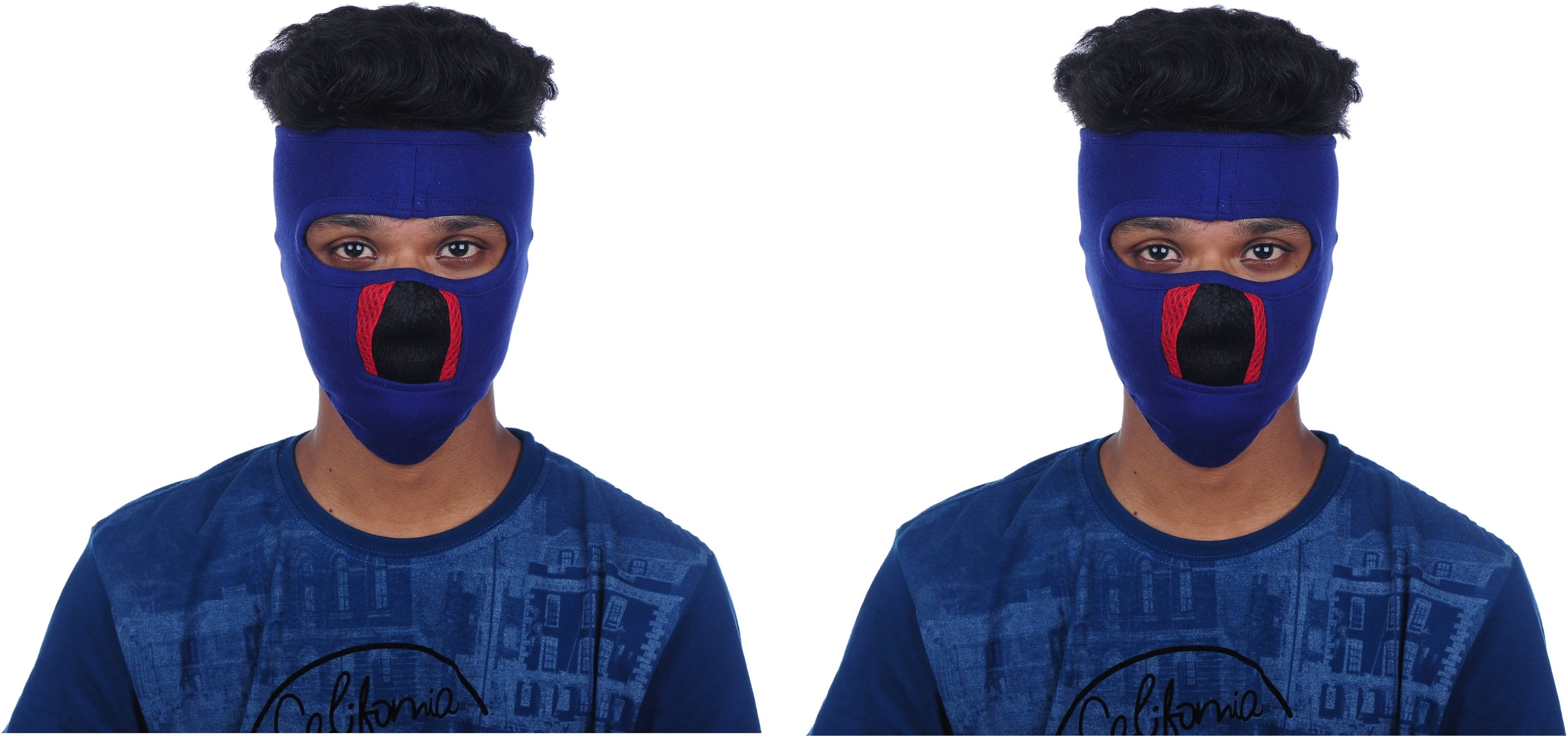     			H-STORE Multi Color Solid Cotton Face Cover